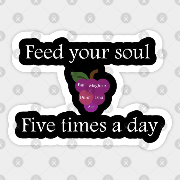 Feed Your Soul Sticker by Halal Pilot